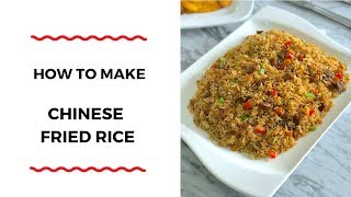 HOW TO MAKE CHINESE FRIED RICE  RICE RECIPES  ZEELICIOUS FOODS [upl. by Robers]