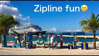 Zip line in Labadee Haiti [upl. by Benedicto709]