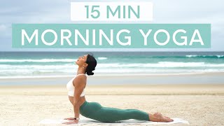 15 MIN MORNING YOGA FLOW  Wake Up amp Feel Energised [upl. by Chapen]