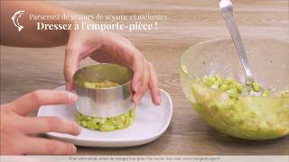 RECETTE  Tartare saumon avocat pomme verte [upl. by Nitsirt]