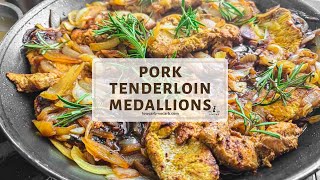 Pork Tenderloin Medallions with Onions [upl. by Taran]