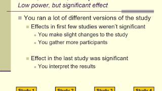 Supplemental lecture problems with low statistical power tests [upl. by Novrej]