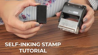 How to ReInk SelfInking Stamps [upl. by Doowle440]