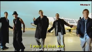 Backstreet Boys  I Want It That Way Lyrics y Subtitulos en Español [upl. by Morna]