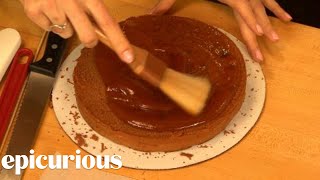 How to Make Austrian Sachertorte Part 3 [upl. by Ellennoj]