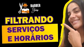 Filtrando Serviços e Horários de cada Profissional  App Agenda Barbearia [upl. by Neffirg]