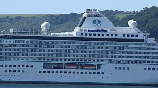 Crystal Serenity cruise ship Plymouth Sound 23rd August 2023 [upl. by Behka52]