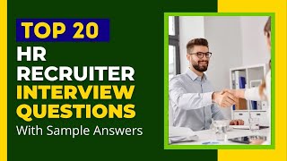 HR Recruiter Interview Questions and Answers in 2024 [upl. by Hukill]