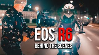 Canon EOS R6 low light shoot  behind the scenes with Zhiyun Crane 2s [upl. by Mordy]