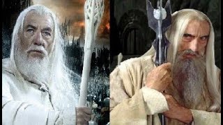 GANDALF vs SARUMAN Battle of the Wizards  Lord of the Rings Hobbit [upl. by Celisse]