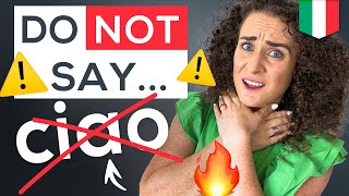 DO NOT say CIAO Say Hello PROPERLY in Italian 📚FREE PDF Italian Phrases for Travel [upl. by Godspeed]