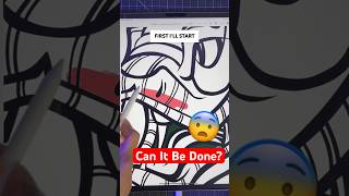 Drawing Kobe 6 Grinch Nike Shoe As A SNAKE  😨 Digital Art shorts art [upl. by Otit]