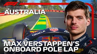 Max Verstappens Pole Lap  2024 Australian Grand Prix  Pirelli [upl. by Idram]