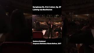 Who did it best beethoven Symphony no 5 dudamel bernstein karajan conductor shorts trending [upl. by Stalker]