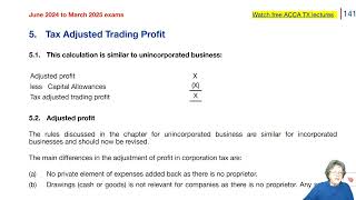 Chapter 15 Corporation tax part 3  ACCA TXUK Taxation FA 2023 [upl. by Alaaj]