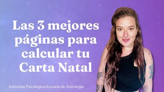 ❓ Cómo HACER tu CARTA NATAL o ASTRAL GRATIS Las 3 MEJORES PÁGINAS [upl. by Jensen652]