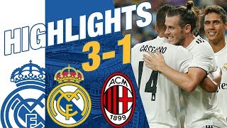 Real Madrid vs AC Milan 31 EXTENDED HIGHLIGHTS amp GOALS [upl. by Aivekahs631]