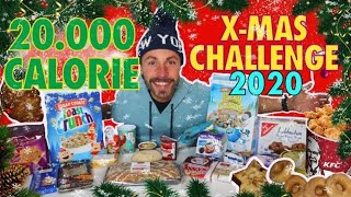 The 20000 Calorie Challenge  Christmas Edition  German Bakery Pastries Cookies Crunchwrap KFC [upl. by Durning752]