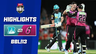 Brisbane Heat v Sydney Sixers  BBL13 [upl. by Yantruoc]