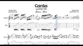 Czardas Tablature Sheet Music for Guitar Tabs fingering with numbers [upl. by Susy736]