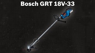 AkkuRasentrimmer Bosch Professional GRT 18V33 06008D0000  TEST  Deutsch [upl. by Solrac312]