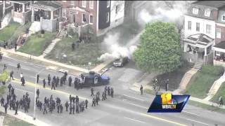 Tensions ran high during Baltimore riots [upl. by Alegnaed]