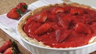 Pay de fresas con queso crema  Strawberry Pie with Cream Cheese [upl. by Ardnaik]