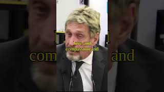 John McAfees Wisdom on Privacy johnmcafee shorts quote wisdom inspiration [upl. by Lynnet]