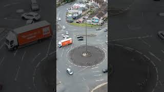 Swindons Magic Roundabout From Above Rotating swindon magicroundabout roundabout cars [upl. by Elwira744]