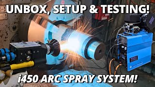 Unbox amp Testing WORLD’S MOST INNOVATIVE Metal Spray System  NEW Metallisation i450 Arc Spray [upl. by Colline]