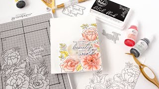 How To Create A Letterpress Card With Press Plates From Pinkfresh Studio [upl. by Llennoj46]