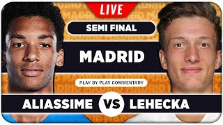 AUGER ALIASSIME vs LEHECKA • ATP Madrid 2024 SF • LIVE Tennis PlaybyPlay Stream [upl. by Duky12]