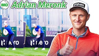 Adrian Meronk アドリアン・メロンク ポーランドの男子ゴルフ スローモーションスイング [upl. by Enialem]