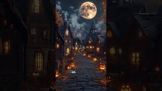 Mystical Natural Music 🎃🦇  Fairy Tale Town on Halloween Night musicsleep relax halloween [upl. by Leahcimnaes]