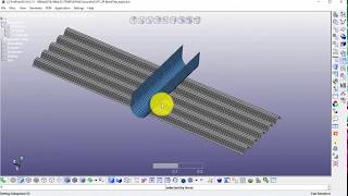 LSDYNA tutorial  3P Bending Analysis of Corrugated Plate with Adaptive Mesh  1811 [upl. by Elleivad]