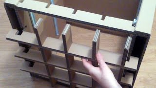 My cardboard chest of drawers corrugated cardboard furniture [upl. by Strohben444]