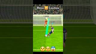 messi courtois penalty kick efootball football short shorts shortstrending [upl. by Schnabel609]