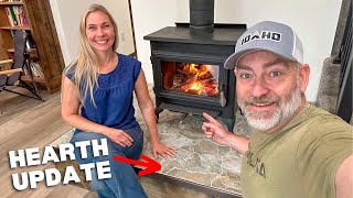 EPIC Wood Stove Hearth Pad Renovation [upl. by Standish]