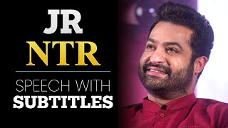 English Speech  JR NTR RRR PreRelease Event  By speeches with subtitles [upl. by Chlo]