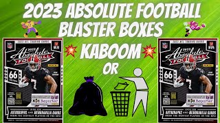 2023 Absolute Football Blaster Boxes 🏈  Should you Buy These or Are They Garbage [upl. by Nairoc]