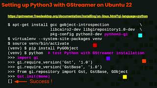 Using Python to stream media using GStreamer for WebRTC and RTSP applications [upl. by Sucerdor922]