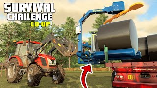 WE SPENT ALL OF OUR MONEY ON THIS  Survival Challenge COOP  FS22  Episode 11 [upl. by Htir]