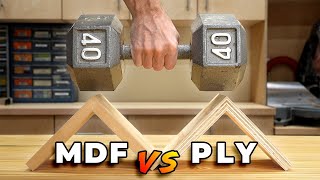 Testing MDF vs Plywood  What to Buy [upl. by Tseng524]