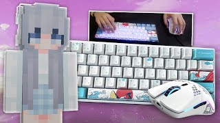 Bedwars Keyboard amp Mouse Sounds With HANDCAM [upl. by Emiatej]