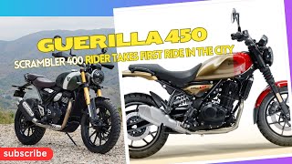 Royal Enfield Guerrilla 450  Scrambler 400X riders perspective [upl. by Lebar]