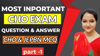 CHO community health officer entrance exam preparation II most repetitive MCQ in Staff nurse exam [upl. by Jaqitsch]