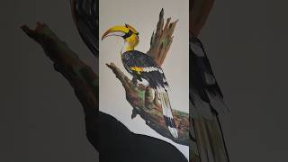 Bird wall paintingart wallart drawing [upl. by Zetnas858]