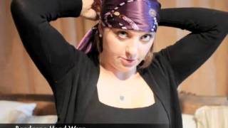 How To Wear A Bandanna Head Wrap  wwwScarftipscom [upl. by Lek]