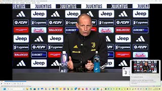 VIDEOCONFERENZA ALLEGRI VIGILIA JUVENTUS NAPOLI 07 12 2023 [upl. by Sherborne]