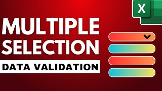 How to Create A MULTISELECT DropDown List in Excel [upl. by Letsou]